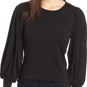 Vince Camuto Bubble Drama Sleeve Tee Large